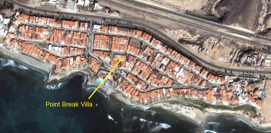 Location of Point Break Villa